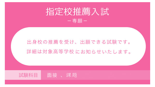 推薦入試